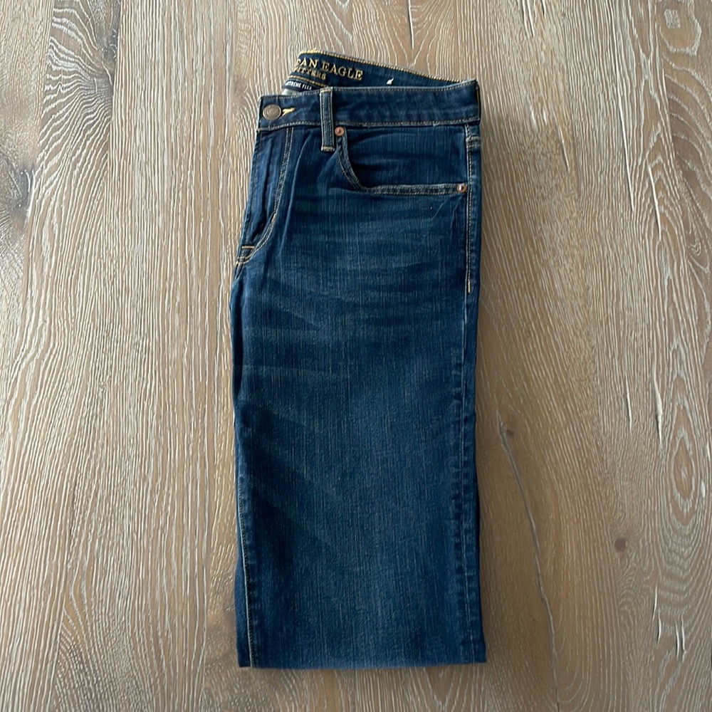 Men’s American Eagle Slim Straight Jean | extreme flex | 32x34